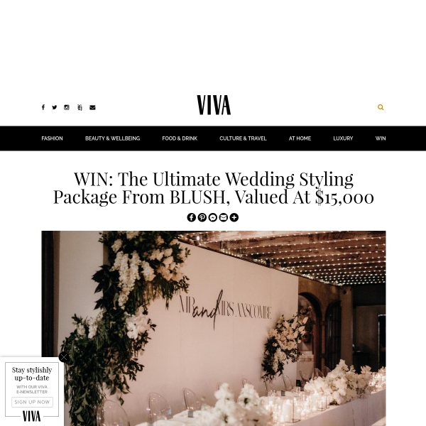 Win The Ultimate Wedding Styling Package from BLUSH