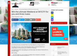 Win the ultimate Weekend at SKYCITY for you and three mates