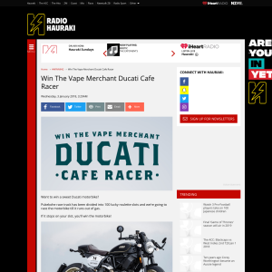 Win The Vape Merchant Ducati Cafe Racer