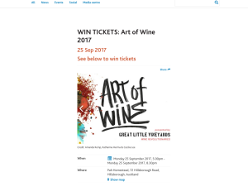 WIN TICKETS: Art of Wine 2017
