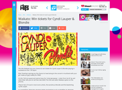 Win tickets for Cyndi Lauper & Blondie