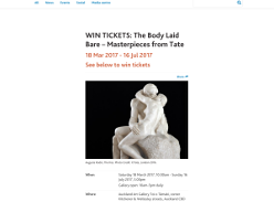Win Tickets: The Body Laid Bare Masterpieces from Tate