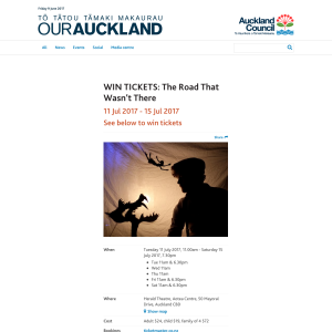 Win tickets: The Road That Wasn't There