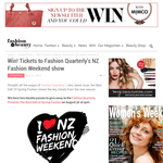 Win Tickets to Fashion Quarterly's NZ Fashion Weekend show