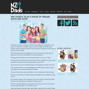 Win tickets to Hi-5 House of Dreams Auckland show
