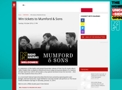 Win tickets to Mumford & Sons