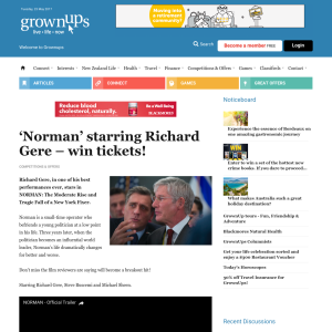Win tickets to Norman starring Richard Gere