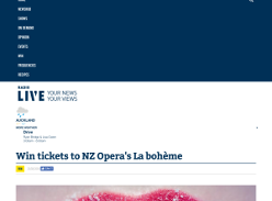 Win tickets to NZ Opera's La bohème