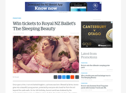 Win tickets to Royal NZ Ballet’s The Sleeping Beauty