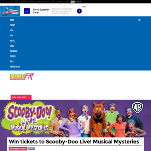 Win tickets to Scooby-Doo Live! Musical Mysteries