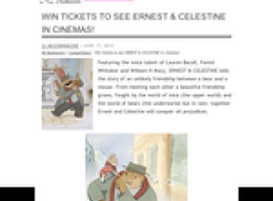 Win Tickets to see Earnest and Celestine