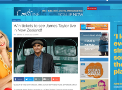 Win tickets to see James Taylor live in New Zealand!