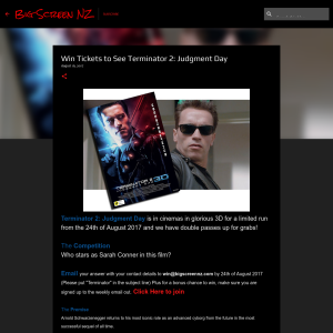 Win Tickets to See Terminator 2: Judgment Day