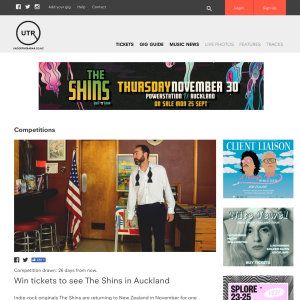 Win tickets to see The Shins in Auckland