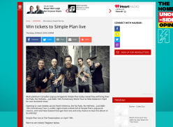 Win tickets to Simple Plan live