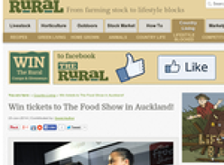 Win tickets to The Food Show in Auckland!