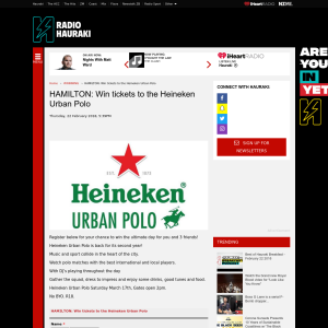 Win tickets to the Heineken Urban Polo
