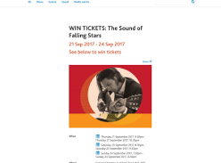 Win tickets to The Sound of Falling Stars