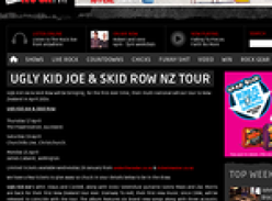 Win tickets to Ugly Kid Joe & Skid Row NZ Tour