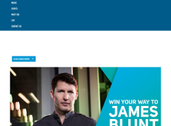 Win tickets with flights and accommodation to see James Blunt!
