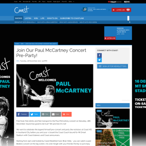 Win to Join Our Paul McCartney Concert Pre-Party