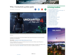 Win: Uncharted 4 prize pack