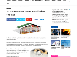 Win Unovent home ventilation system