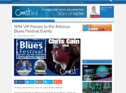 Win VIP Passes to the Rotorua Blues Festival Events