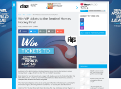 Win VIP tickets to the Sentinel Homes Hockey Final