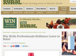 Win Wella Professionals Brilliance Leave in Balm!