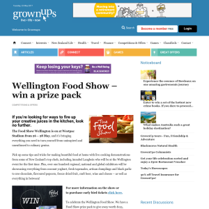 Win Wellington Food Show prize pack