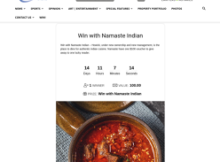 Win with Namaste Indian
