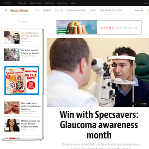 Win with Specsavers: Glaucoma awareness month