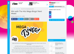 Win with The Hits Mega Bingo