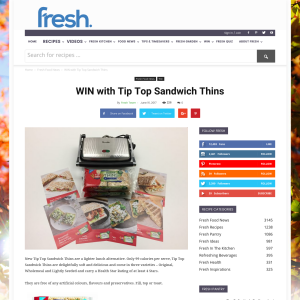 WIN with Tip Top Sandwich Thins