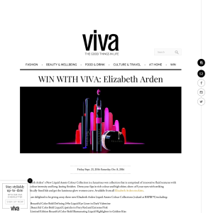 Win with Viva: Elizabeth Arden