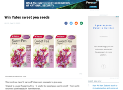 Win Yates Sweet Pea Seeds