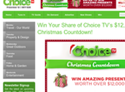 Win Your Share of Choice TV?s $12,000 Christmas Countdown!