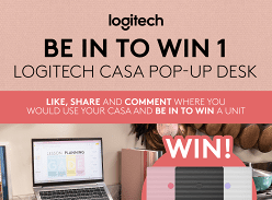 Win Your Very Own Logitech Casa Pop-up Desk