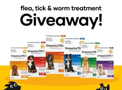 Win a 1-pack of Simparica Trio for your Pooch