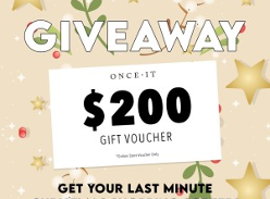 Win a $200 Onceit Voucher