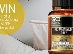 Win 1 of 3 GO Magnesium Sleep Prize Pack