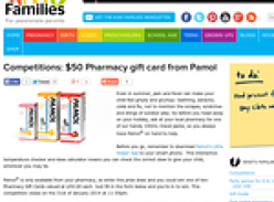 $50 Pharmacy gift card from Pamol