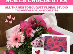 Win Bouquet Floral Studio and Scilla Chocolates