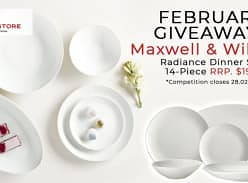 Win this amazing Maxwell and Williams Dinner Set