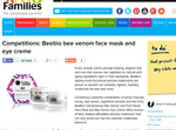 Beebio bee venom face mask and eye creme