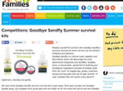 Goodbye Sandfly Summer survival kits