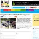 Orana Wildlife Park family passes
