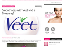 Smoothness with Veet and a Giveaway!