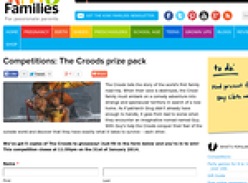 The Croods prize pack